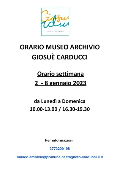 immagine con gli orari