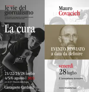 locandina con titolo, locazione e orari originali dell'evento